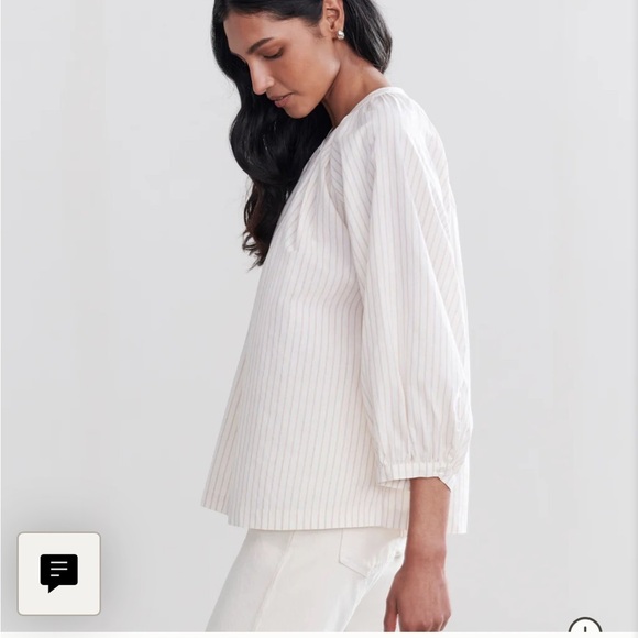 NWOT JENNI KAYNE
Willow Blouse in Putty Stripe L - Picture 5 of 10